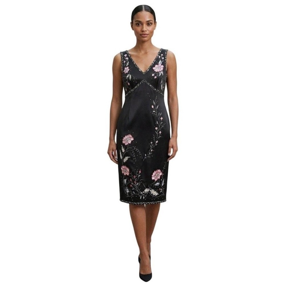 Spenser Jeremy Y2K embellished black dress size 14